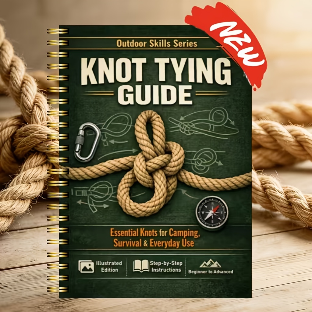 40 Page Step by Step Illustrated Outdoor Survival Knot Bible Complete Knot Guide for Camping Hiking Daily Home