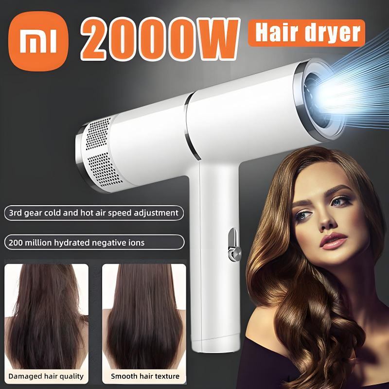 Xiaomi-secador de pelo profesional, soplador iónico negativo, secador de turbina eléctrica de alta velocidad, temperatura constante, secado rápido