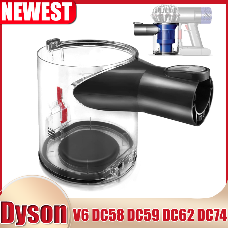 Staubbehälter für Dyson V6 DC58 DC59 DC62 DC74 Staubsauger, Staubbehälter-Ersatzteile, A/B-Schnittstelle Staubbecher 