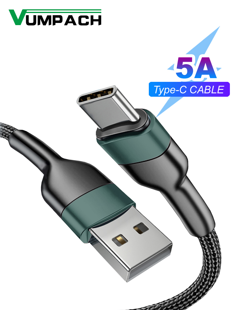 Fast usb c 5A ประเภท c สายชาร์จข้อมูลสายไฟ usb c สําหรับ Samsung s21 s20 A51 xiaomi mi 10 redmi หมายเหตุ 9s 8t
