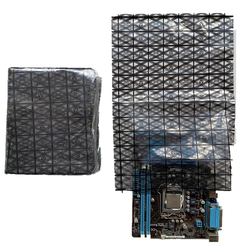 50 pçs selo de calor aberto superior 12x16 polegadas esd blindagem sacos antiestáticos placa-mãe placa de vídeo tela lcd sacos de pacote antiestático