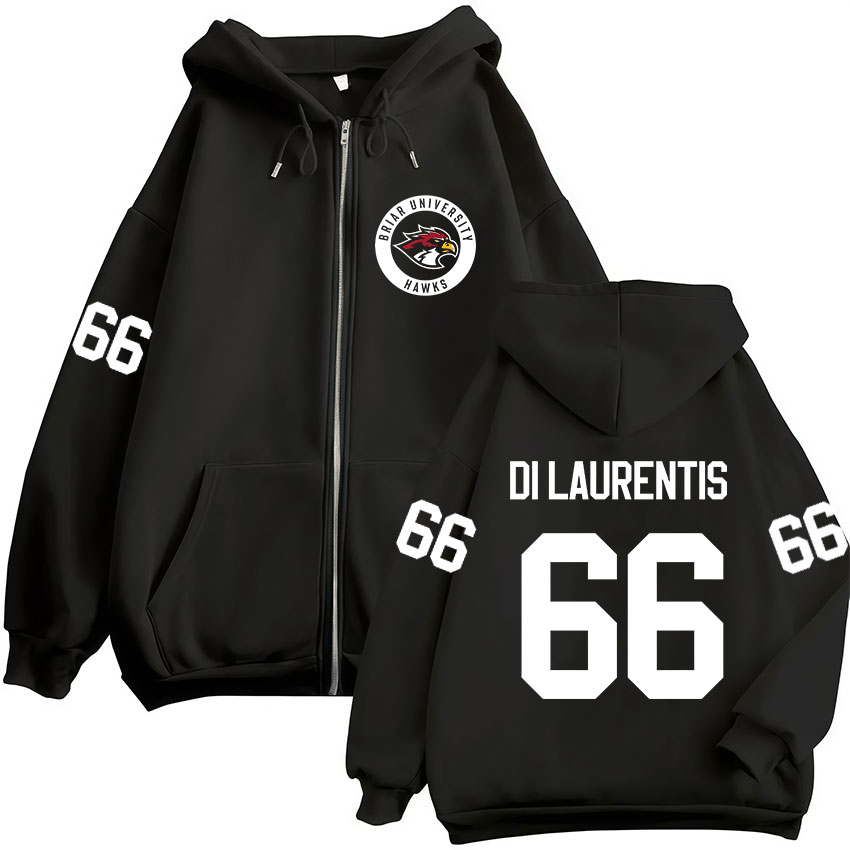 Di Laurentis 66 Off Campus Hockey Rits Hoodies Herenkleding Lange mouwen Zip Up Sweatshirt met capuchon Jassen streetwear