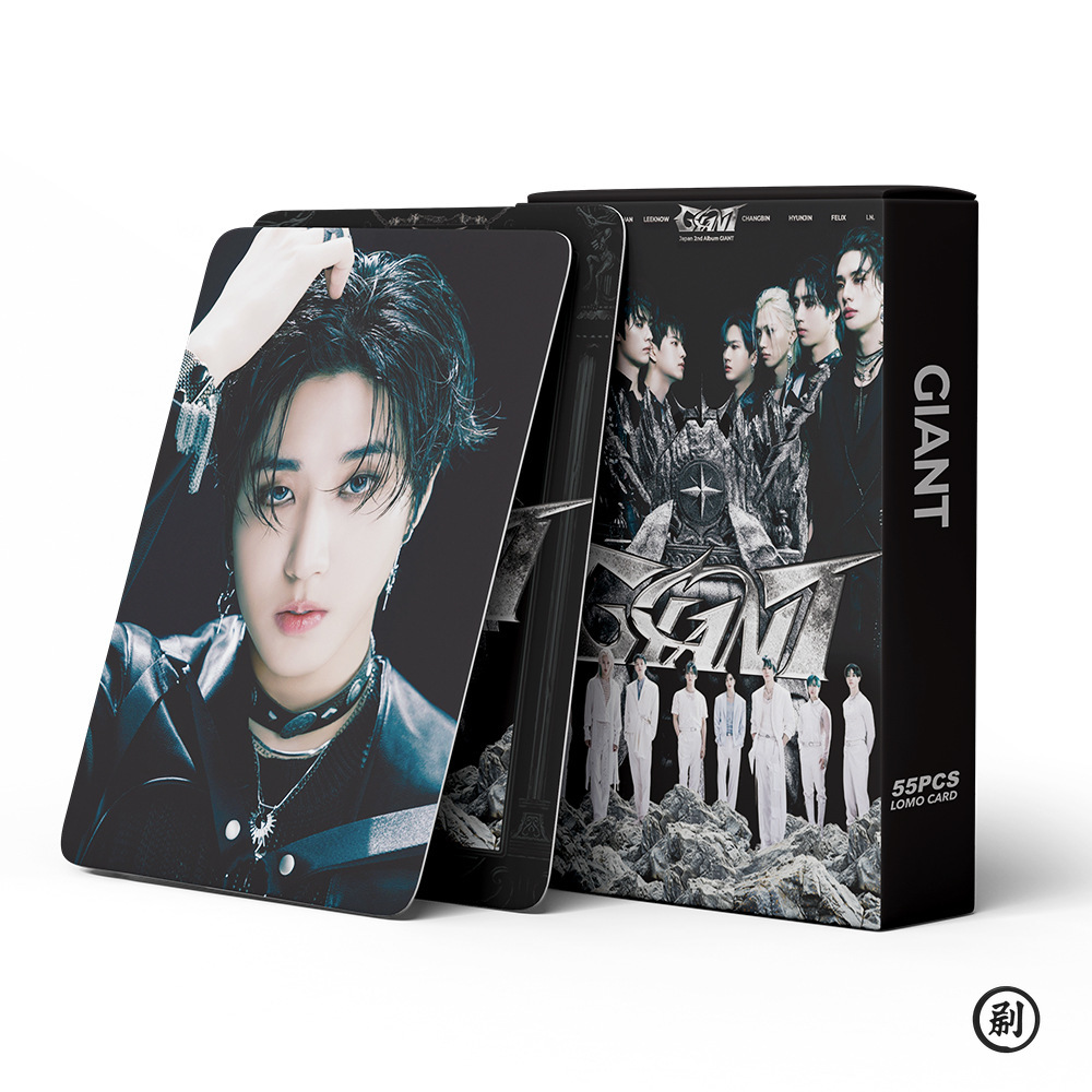 55 Uds Stray GIANT soporte LOMO tarjeta KPOP niño grupo SKid colección casera tarjeta fotográfica marchandise de celebridades