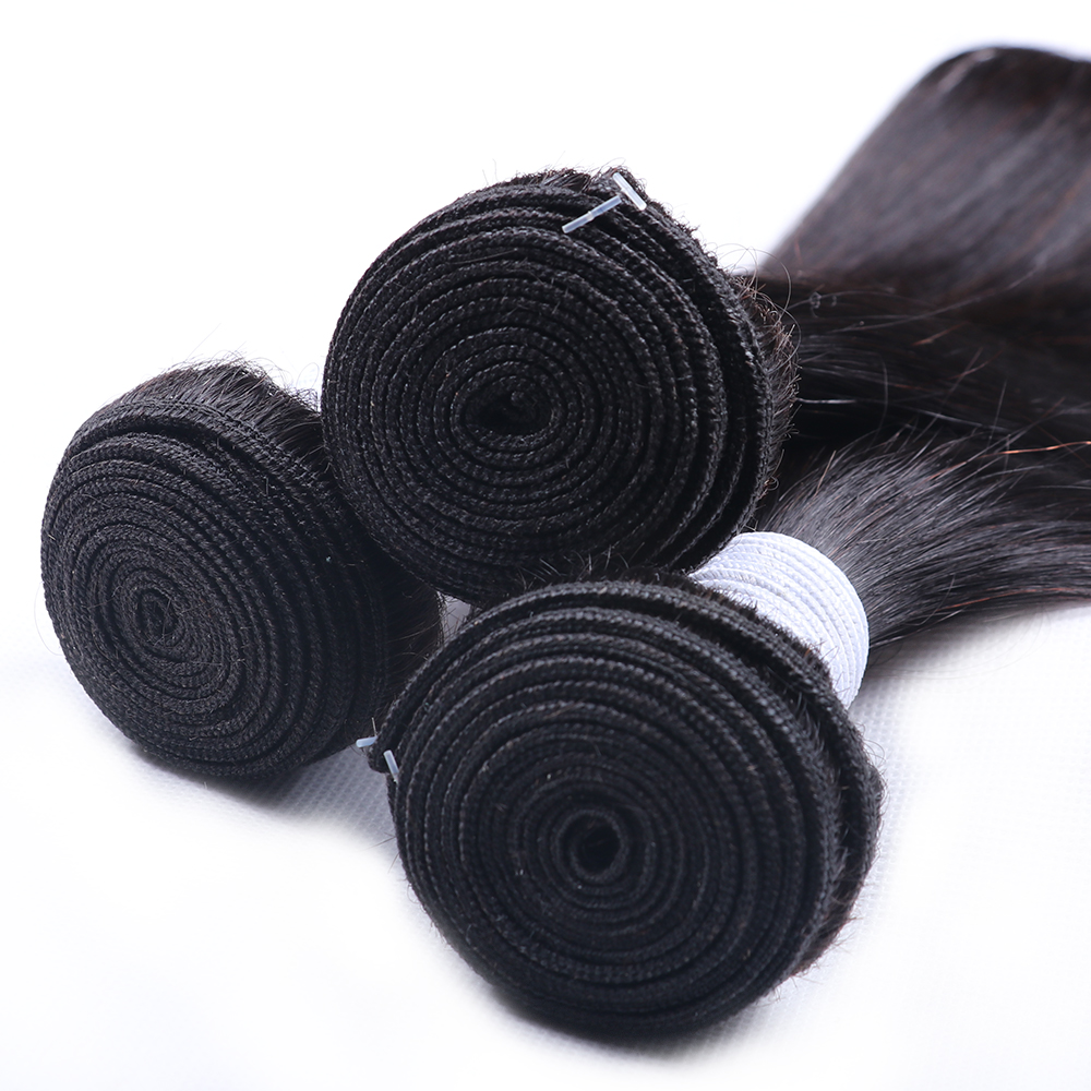 Paket Rambut Manusia Lurus, 1, 3, atau 4 Bundel, Rambut Virgin Peru Tanpa Proses, Hitam Alami, Rambut Manusia Lurus, Ekstensi Rambut Remy, 1/3/4 PCS, 10-40 Inch, Paket Rambut Lurus