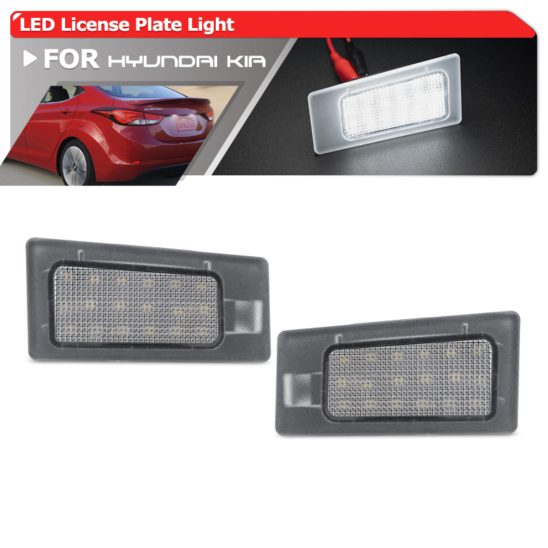 2x per Hyundai Elantra MD Accent Solaris Kia Ceed SW Cerato MK3 Forte MK2 Koup KX3 luci targa a Led lampade posteriori automatiche