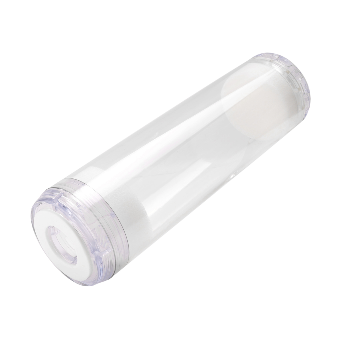 Mais novo cartucho transparente vazio reutilizável de 10 polegadas para filtro de água com vários mídia recarregáveis