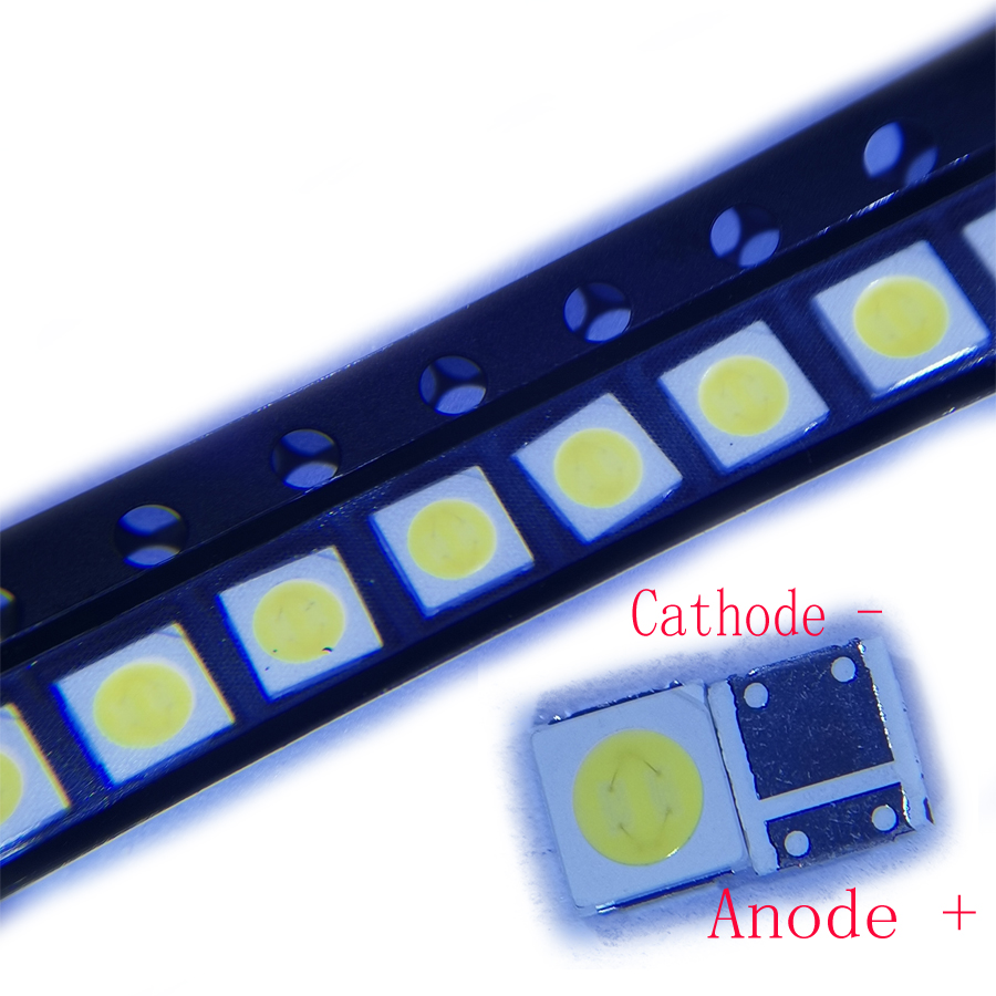 500 Cái/lốc 3030 SMD LED Hạt 3V Trắng Lạnh 1.5W Cho Everlight Tivi Đèn Nền Ứng Dụng