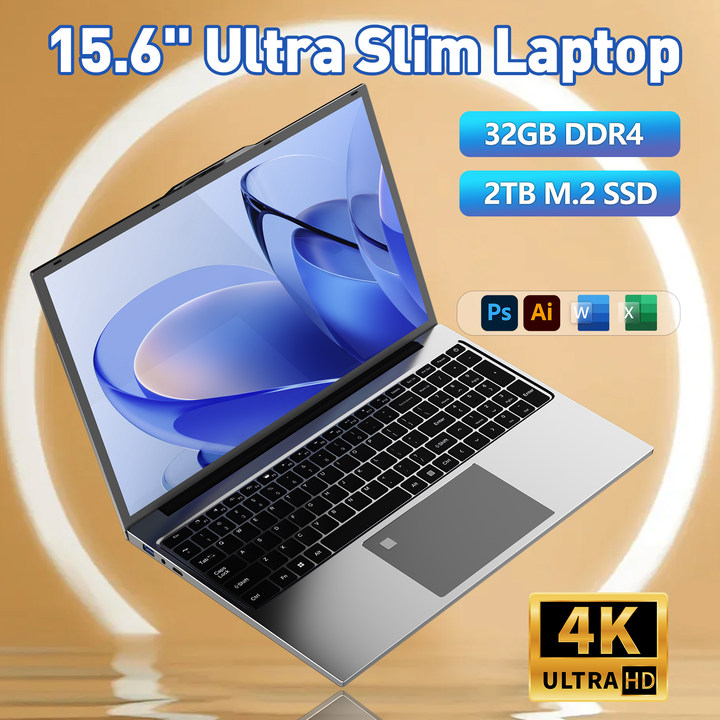 Laptop do gier lub biura Intel Core I7-6500U 32GB Ram 2TB SSD Windows 11 podświetlany czytnik linii papilarnych odblokowany komputer Wifi