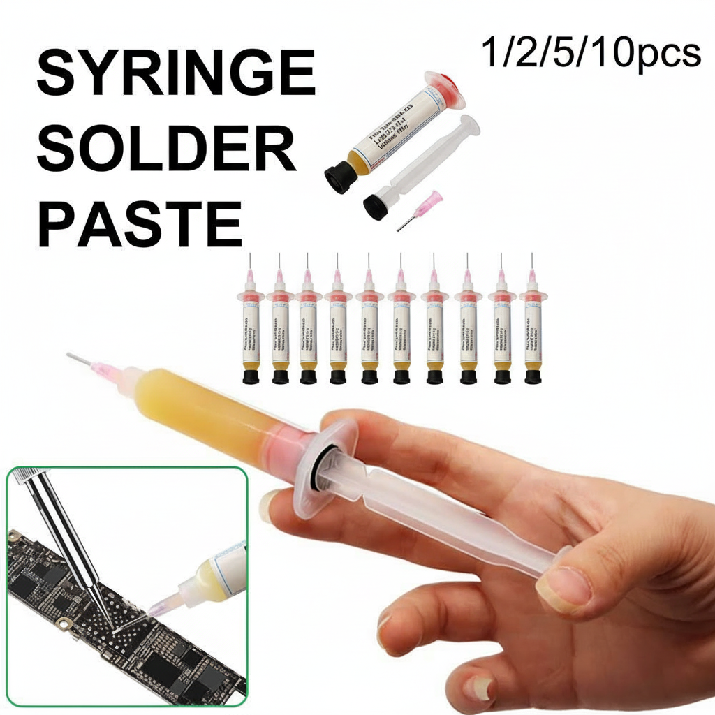 Flux voor solderen, soldeerpasta, RMA223, RMA-223, 10CC, vet, computerchips, telefoon, LED, BGA, SMD, PGA, PCB-reparatiegereedschap