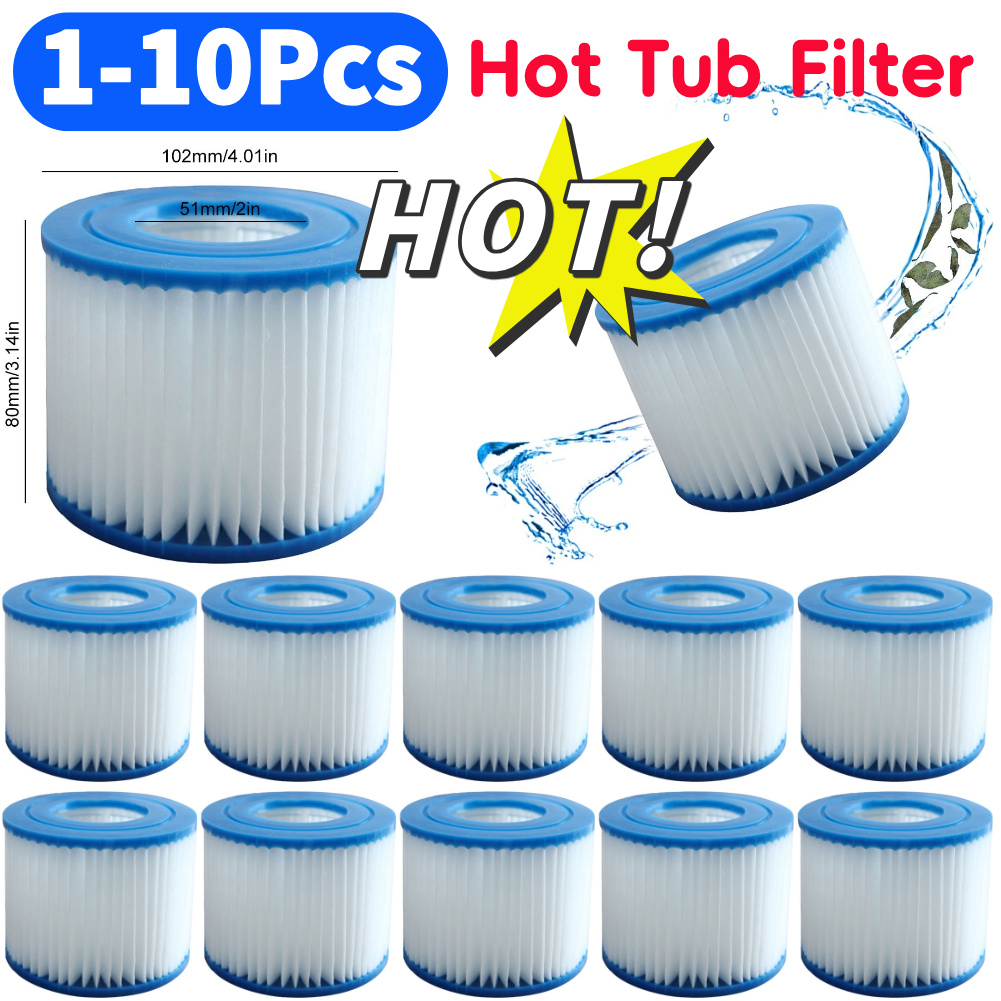1-10 pces filtro vi para lay z preguiçoso banheira de hidromassagem spa piscina filtro cartucho substituição para intex tipo vi filtro piscina limpa