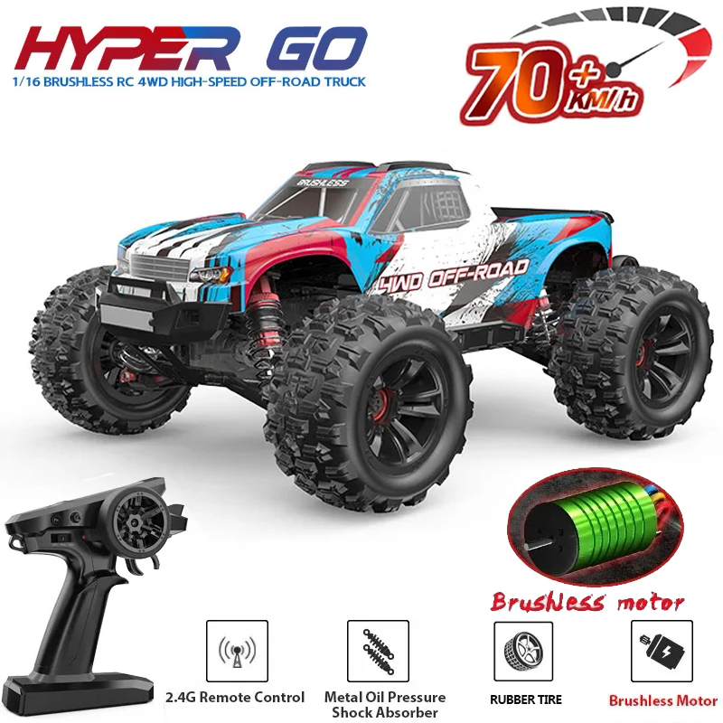 Hyper Go MJX 16207 16208 16209 16210 1/16 4WD RC รถ 70 กม./ชม.Brushless RC Racing รถรีโมทคอนโทรลรถบรรทุก Off-Road ของเล่น