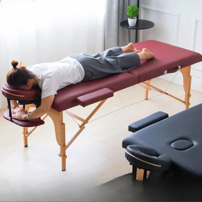 Cama de belleza multifuncional plegable, portátil, para masaje en el hogar, moxibustión, fisioterapia, cama de tatuaje portátil, mesa de masaje portátil