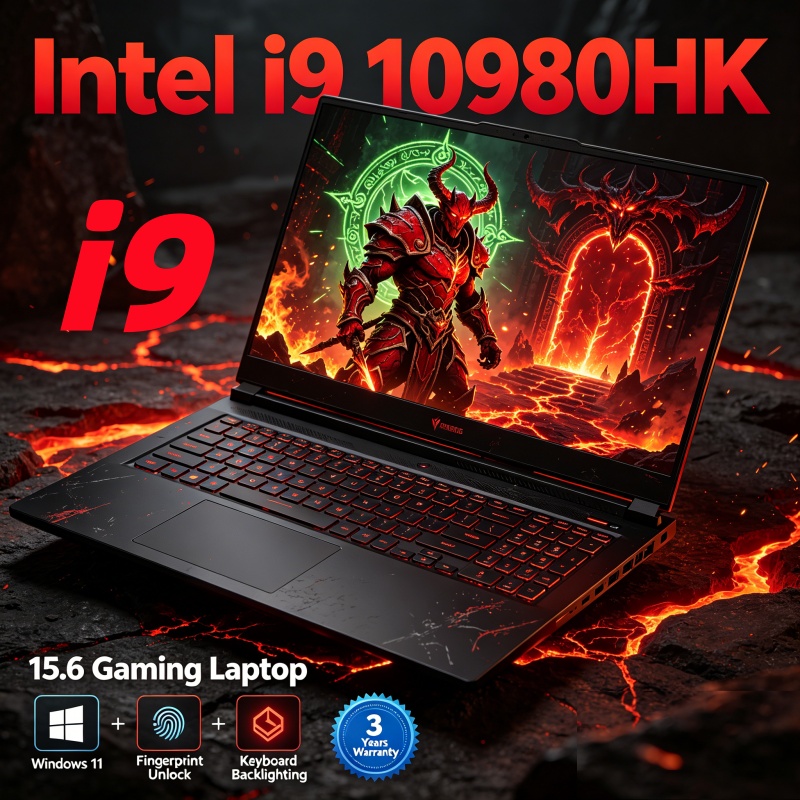 Portátil ultraportátil de 15.6 pulgadas y 1080P, Intel Core i9-10980, 32 GB de RAM, SSD de 2 TB, Windows 11, portátil delgado para oficina en casa y estudio