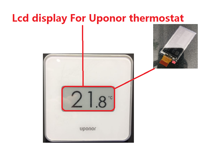 Layar Tampilan LCD untuk Uponor Smatrix Wave + RH Style T-169 Tampilan Perbaikan Termostat