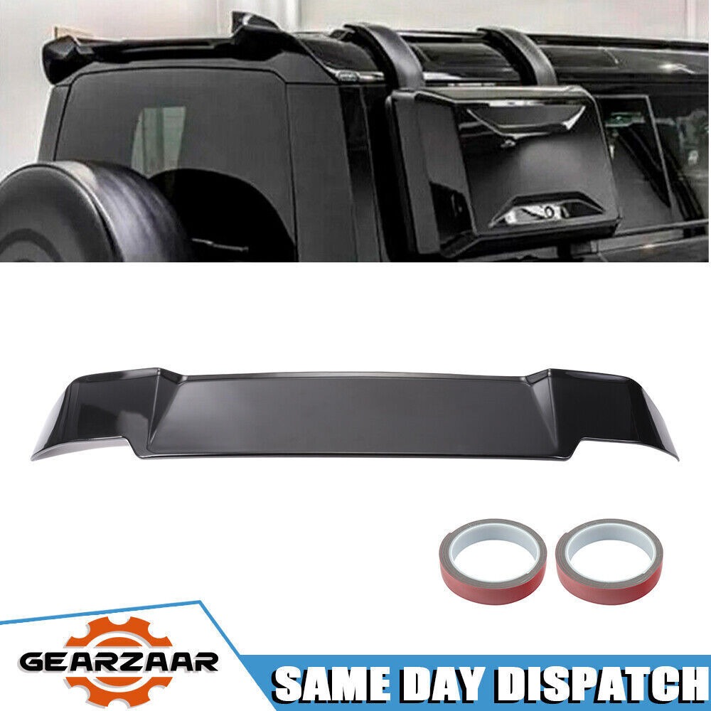 ลิปสปอยเลอร์หลังคาด้านหลังสำหรับ Land Rover Defender 90 110 130 L663 2020 + Gloss BLK AB