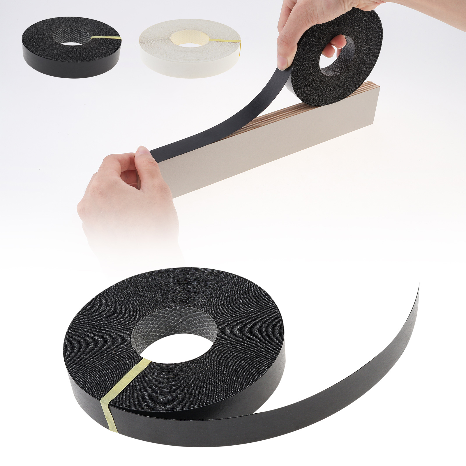 15m zelfklevende melamine randstrip banding zelfklevende meubelkast houten oppervlak tafelrandtape, voorgelijmde fineerrand