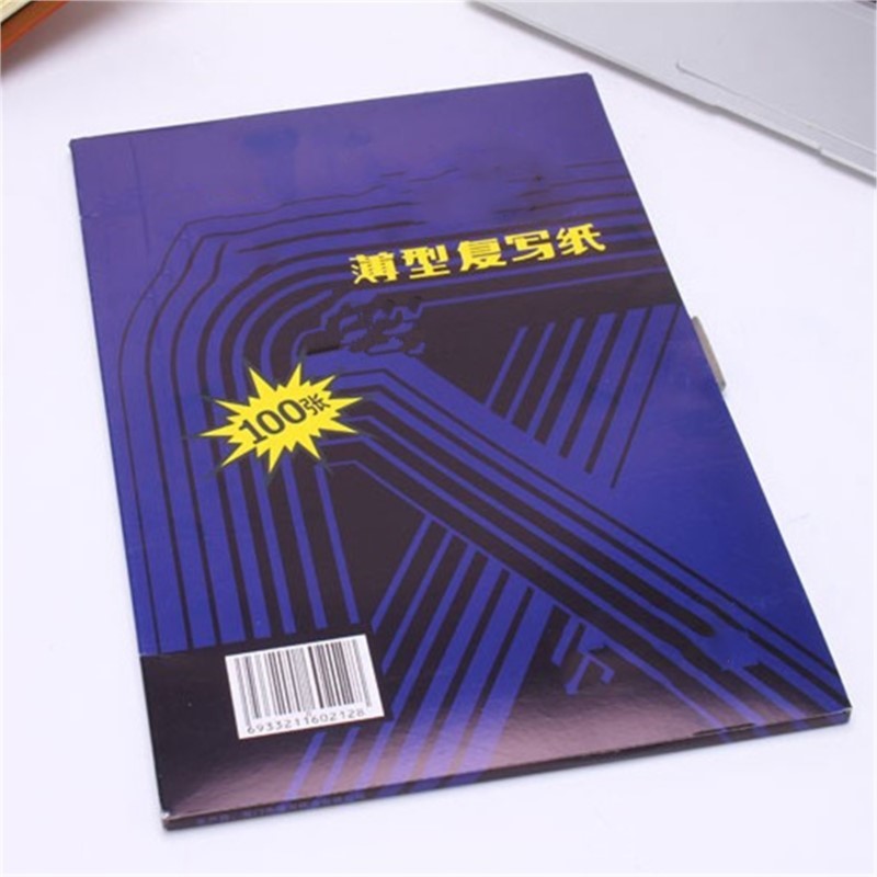 100pcs/box A4 12K Blue Carbon Stencil Transfer Paper Double Sided Hand Pro Copier Tracing Hectograph Repro 22x34cm