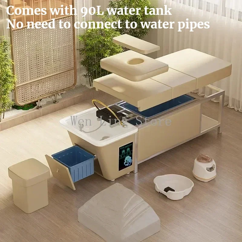 Head Spa Japonais Shampoo Stoelen Watertank Salonmeubilair Japanse haarwas Styling Camilla Lashista Shampoo Schoonheid