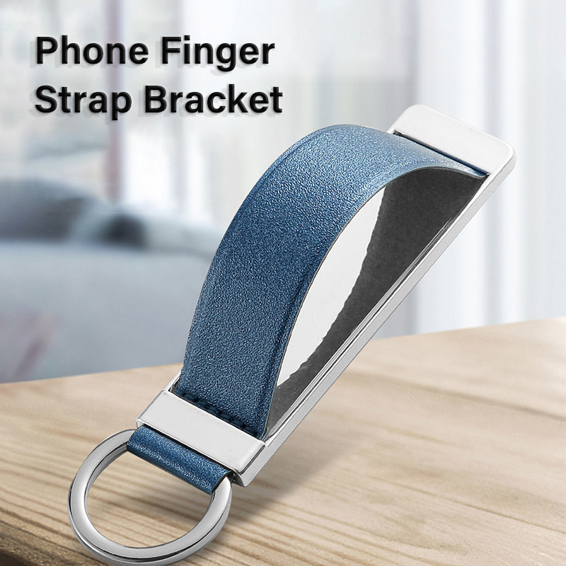 2024 neue Handgelenk Band Handy Halter Finger Grip Handy Stehen Push-Back Stickd Buchse Halterung für IPhone Samsung Xiaomi