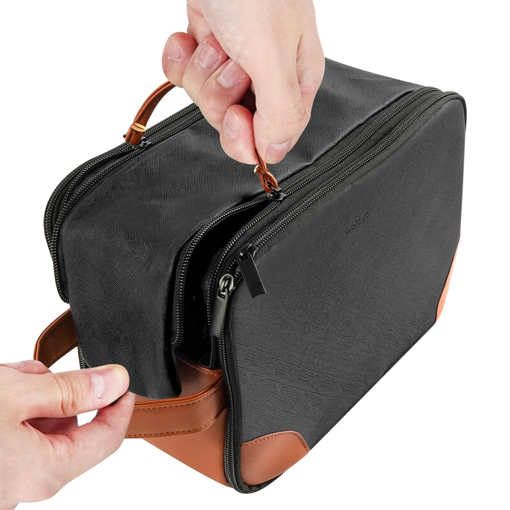 Neceser de Viaje para Hombre, Bolsa de Aseo Colgante Resistente al Agua, Bolsa de Afeitado para Artículos de Tocador, Bolsa de Aseo Pequeña