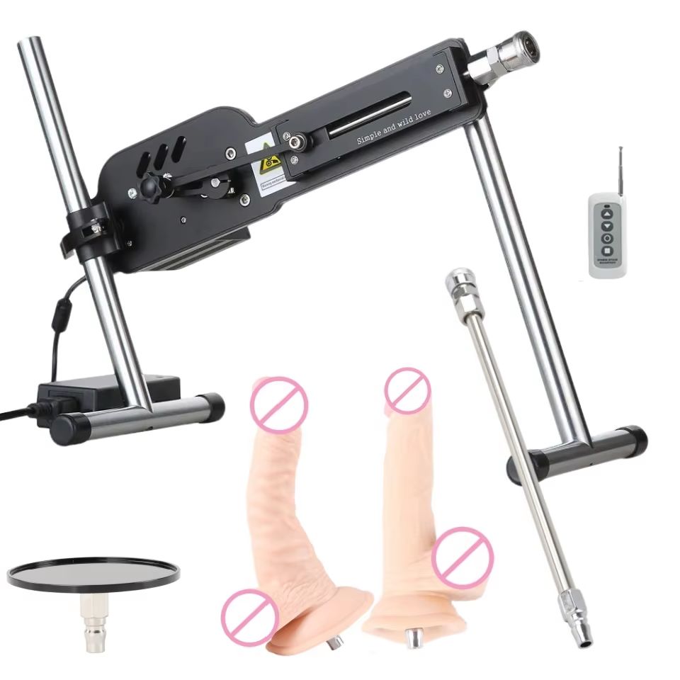 FREDORCH Macchina del Sesso Automatica con Controllo Cablato 70W, Accessori per Masturbazione Vac-u-Lock, Macchina dell'Amore con Dildo/Coppa
