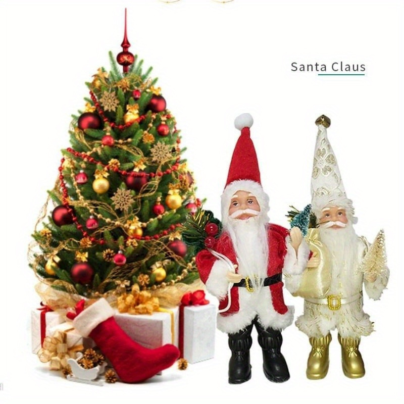 1 szt. Święty Mikołaj stojąca postawa zawieszki na choinkę figurki Christmas Party nowy rok DIY dekoracje