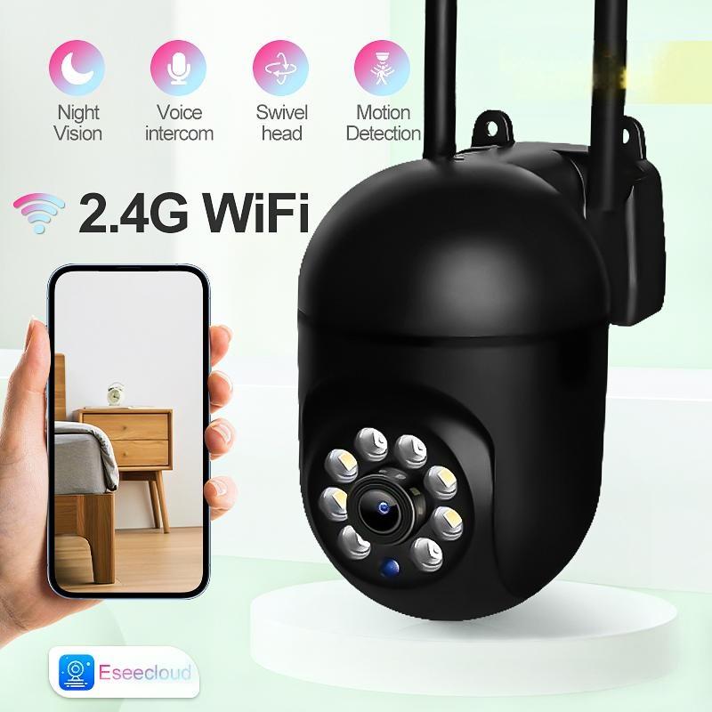 Cámara IP WIFI 2.4G 2K para Exteriores, Cámara de Seguridad PTZ con Seguimiento Automático, Audio Bidireccional, Cámara de Vigilancia Inteligente para el Hogar