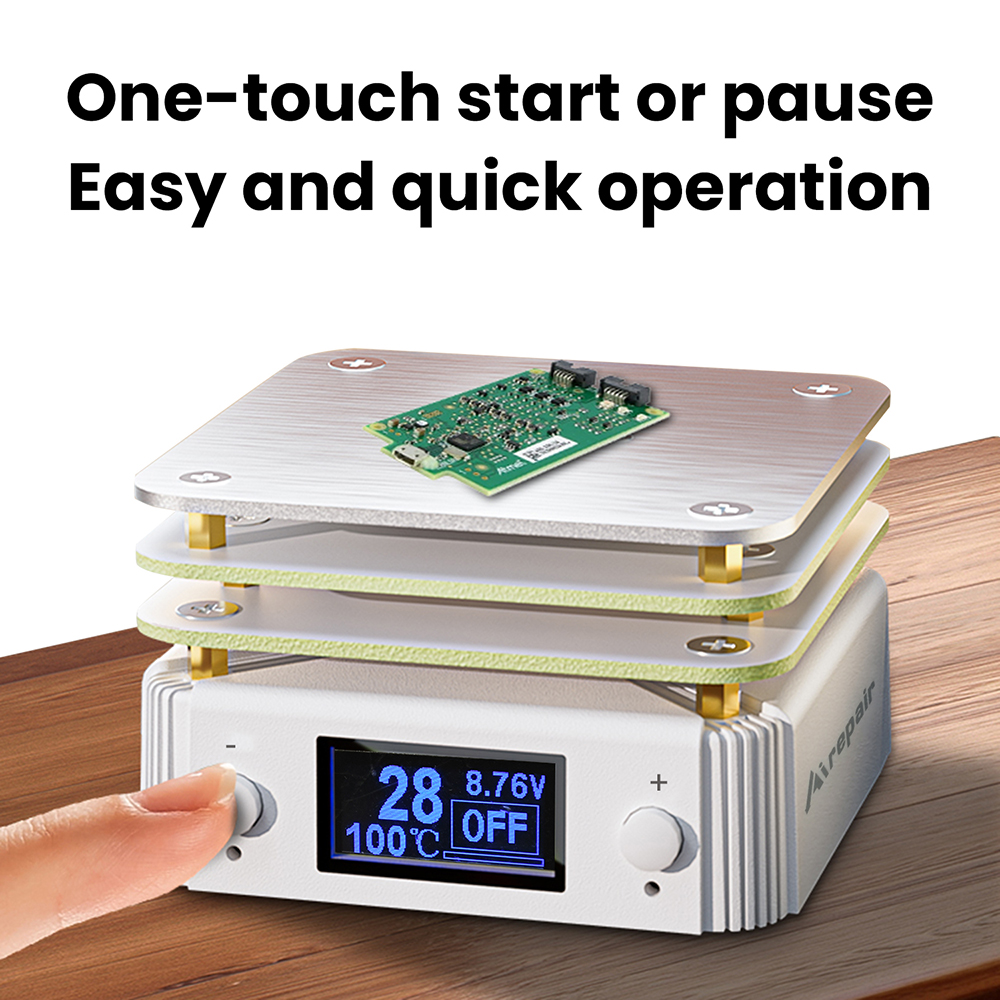 Mini Type-C Hot Plate PCB SMD Board Soldeerplaat Verstelbare constante temperatuur Verwarmingsgereedschap Voorverwarmstation Reparatiegereedschap