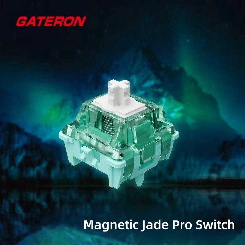 GATERON Magnetic Jade Pro Switch Linear HIFI Pre Lubed Custom Magnetic Mechanical Keyboard Pengaturan Sensor Hall Pra-travel yang Dapat Disesuaikan Secara Bebas