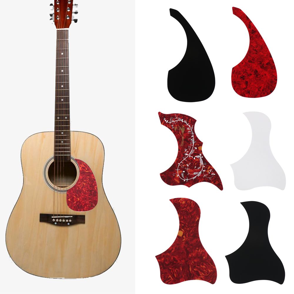 Self-adhesive Guitar Pickguard  Comma Shape Scratch Plate Folk Acoustic Pick Guard Acoustic Guitar Top Quality Guitar Accessory