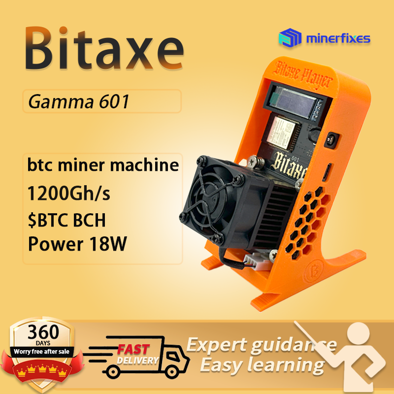 BTC マイナー オリジナル Bitaxe Gamma 601 1.2TH/S BM1370 Antminer S21 Solo ビットコイン マイナー EU PSU クリプト マイナー 家庭用