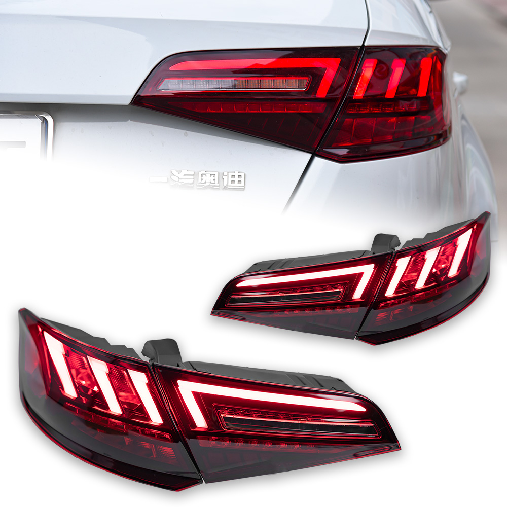 Luci Posteriori AKD per Audi A3 2013-2016 S3 Sportback, Fanale Posteriore LED, DRL, Indicatore di Direzione Dinamico, Retromarcia, Accessori Auto