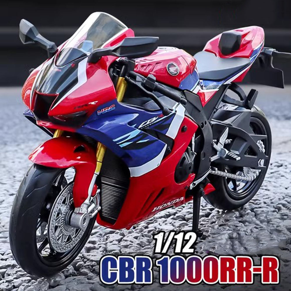 Escala 1:12 BMW S1000RR Honda CBR1000RR aleación Diecast motocicleta coche miniatura juguetes modelo volante vehículos para niños regalos
