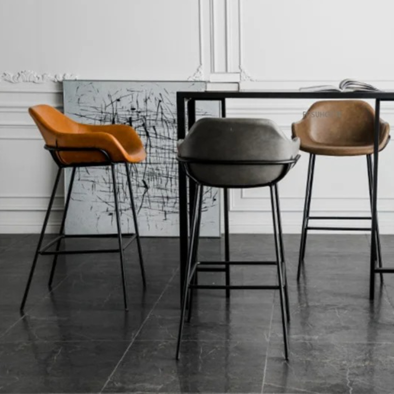 Nordic design moderno cadeira de bar jantar luz luxo criativo café balcão banqueta simples lazer alta fezes móveis cozinha