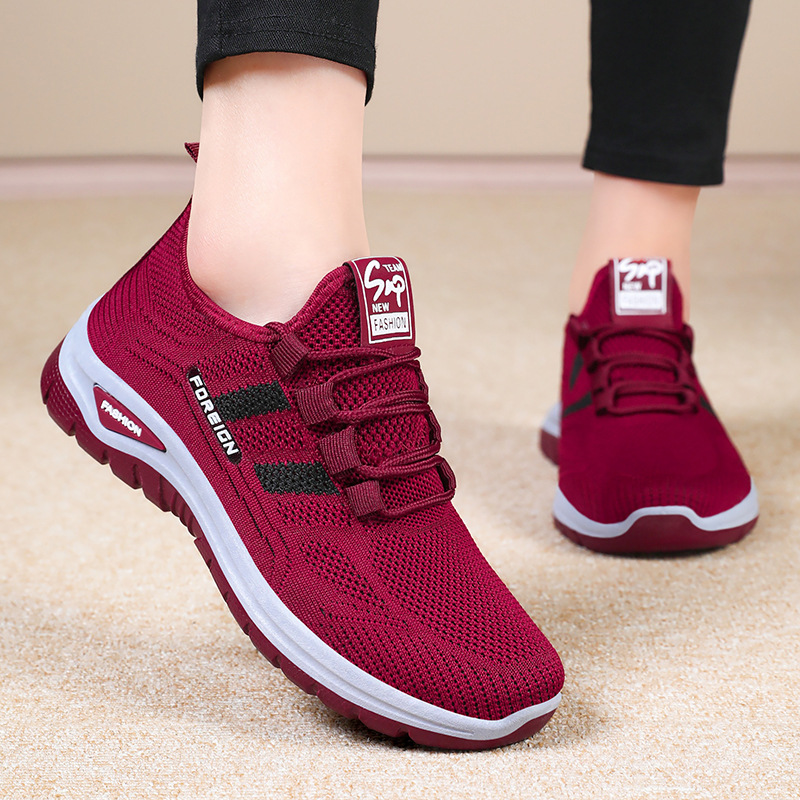 Scarpe sportive casual da donna Sneakers leggere e traspiranti Scarpe basse antiscivolo Scarpe da passeggio da corsa per esterni Scarpe vulcanizzate femminili