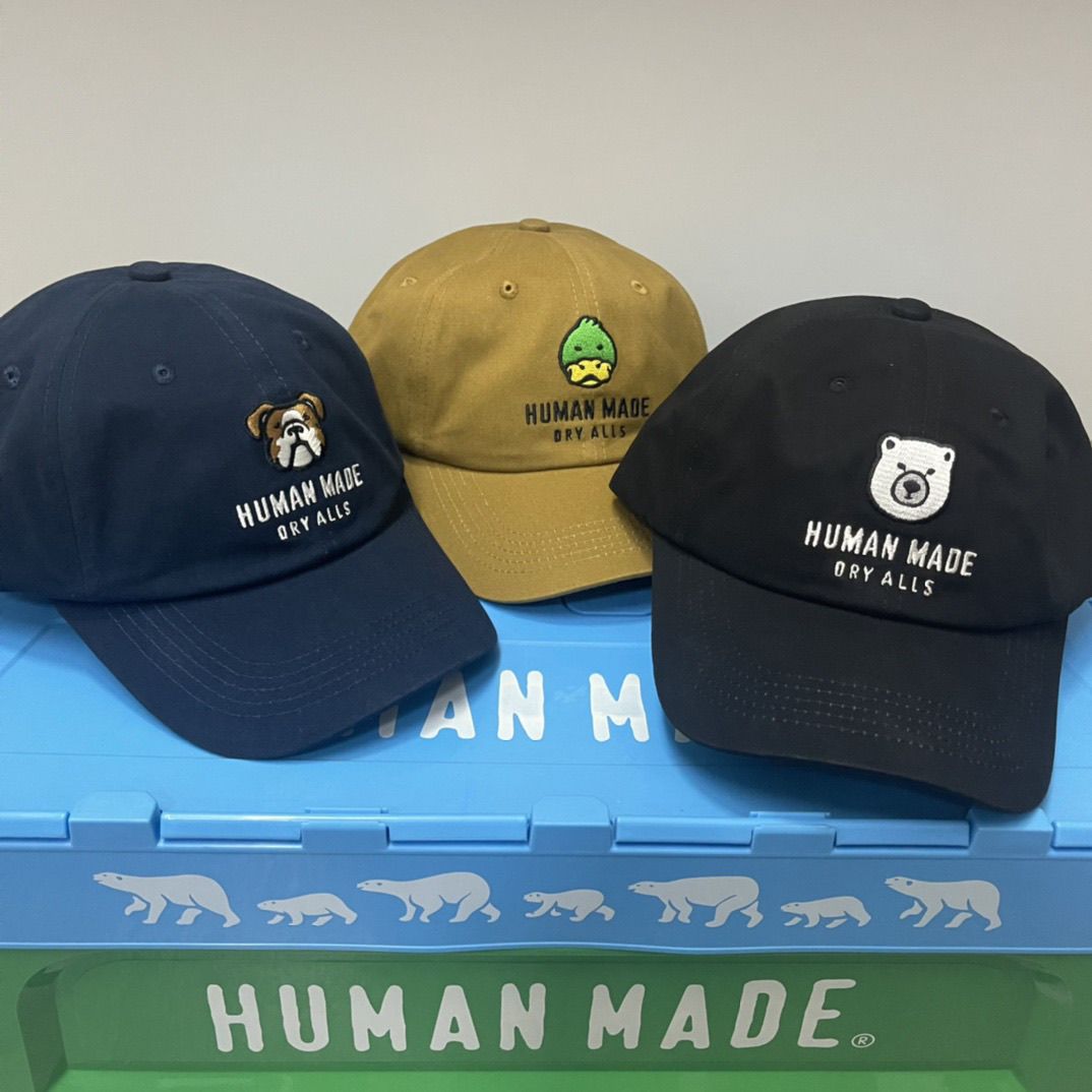 Human Made 2026 New Cartoon Animal Head Baseball Cap Japanese Street Spring Summer Unisex Fashion Sun Peaked Hat