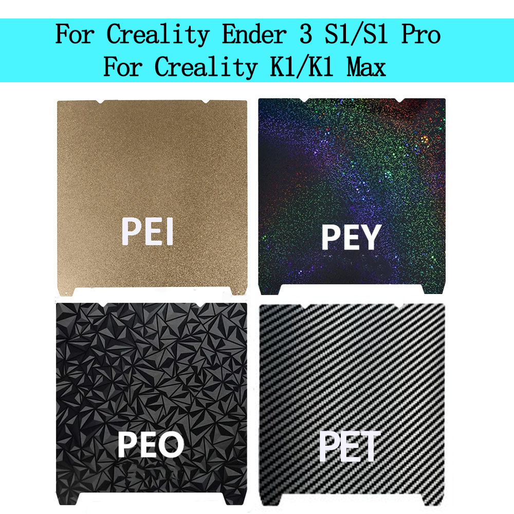 Plaque de construction Creality K1 Max, plateau K1C, plaque de construction Creality K1, feuille PET PEO PEY PEI 235x235 310x315 Ender 3 S1 Ender 3 V3 SE