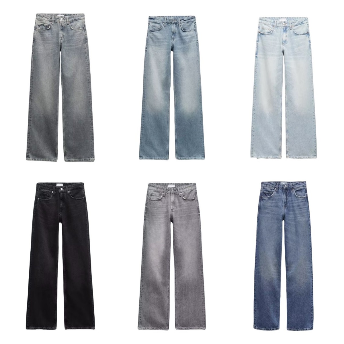 Z1975 straight height waist long jeans 2025 ETJ Autumn/Winter New Wash Product y2k Classic  Jeans for women