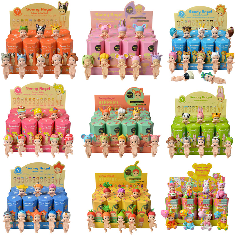 Sonny Angel Blind Box Hippers 20e verjaardag Animal Series Anime Figuren Ornamenten Poppen Fans Speelgoedset voor kinderen Cadeau