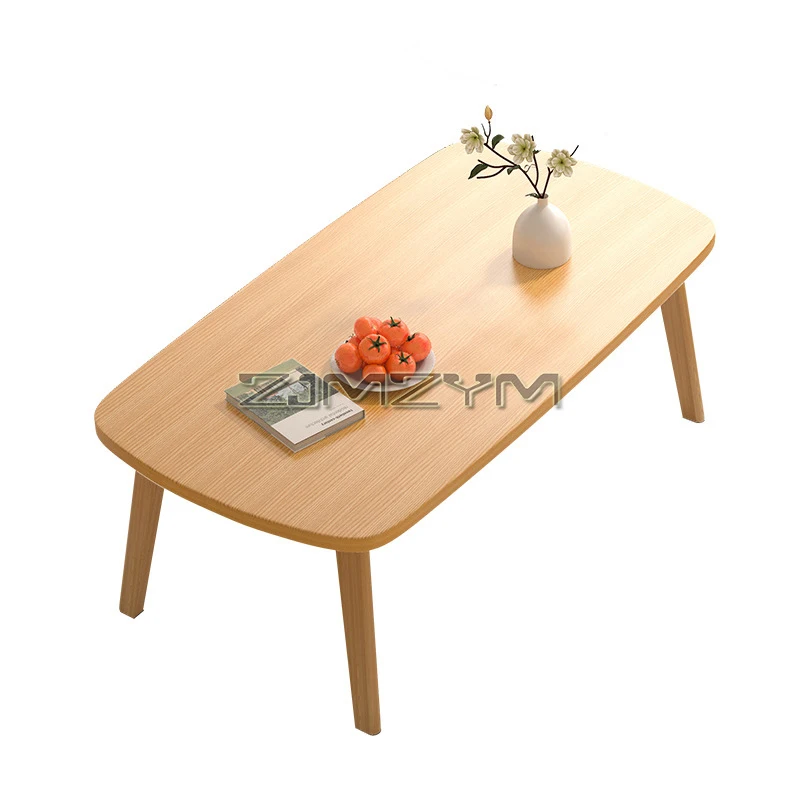 Outdoor Coffee Folding Table Foldable Small Table Floor Desk, Folding Coffee Table No Assembly Required for Tea Room, Balcony