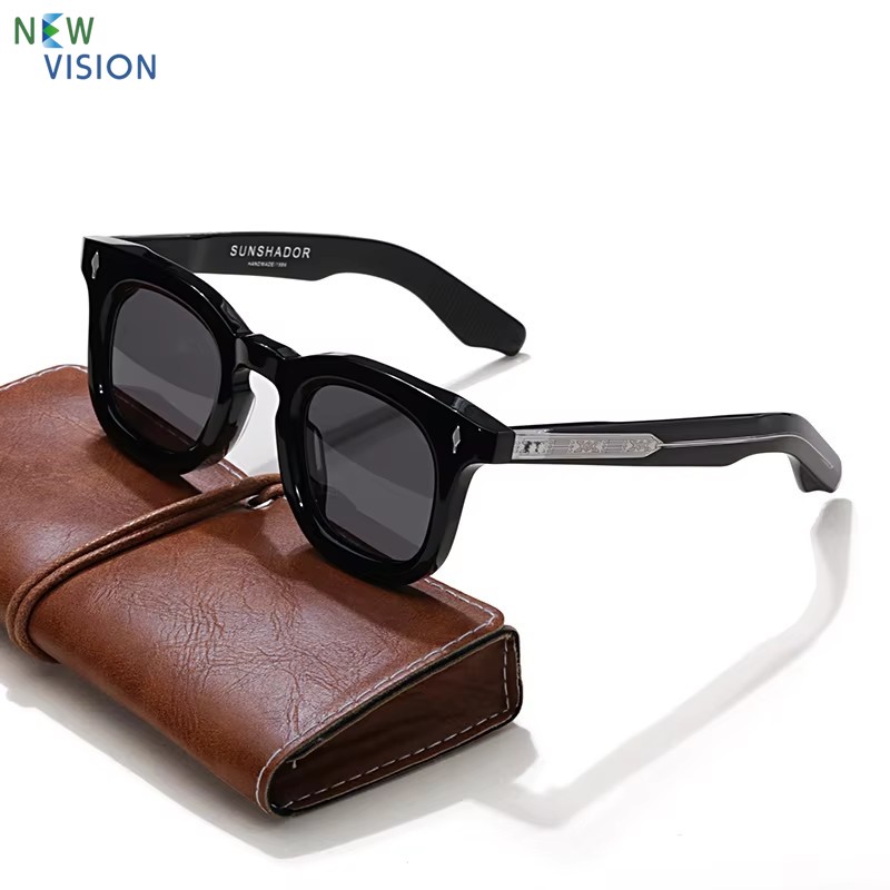 แว่นตากันแดดผู้ชายใหม่ SDEVAUX Luxury ยี่ห้อ Acetate สแควร์คุณภาพสูงกลางแจ้งขับรถ UV400 ผู้หญิงแฟชั่นแว่นตากันแดดป้องกัน