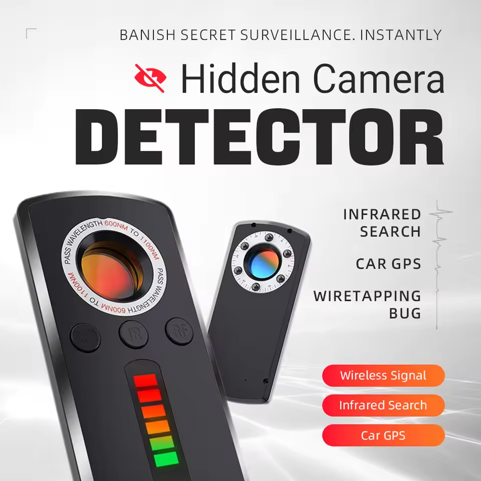 Detector de cámara oculta, dispositivo antiespía, Detector RF antiespía, buscador de cámara GPS para coche para protección de privacidad, señal inalámbrica Mini
