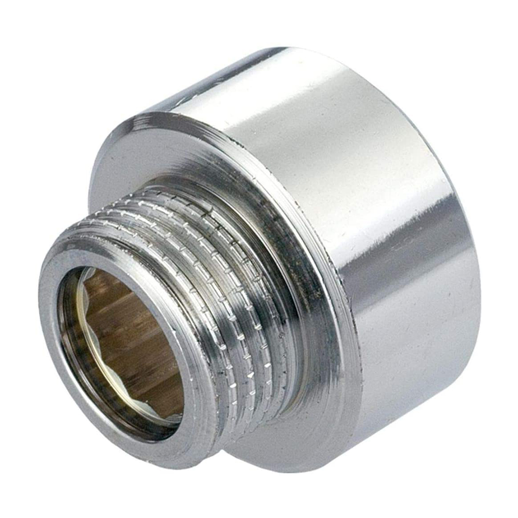 1/2 stücke Dusch schlauch/Kopf adapter 3/4 "x 1/2" weiblich x männlich Chrom Reduzier stück Bad Wasserhahn Adapter Rohr verschraubungen