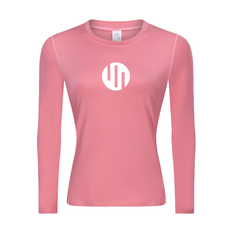 Chemise de Compression T-Shirt femme Protection solaire seconde peau vêtements de sport séchage rapide vêtements de sport respirants T-shirt de Yoga de gymnastique