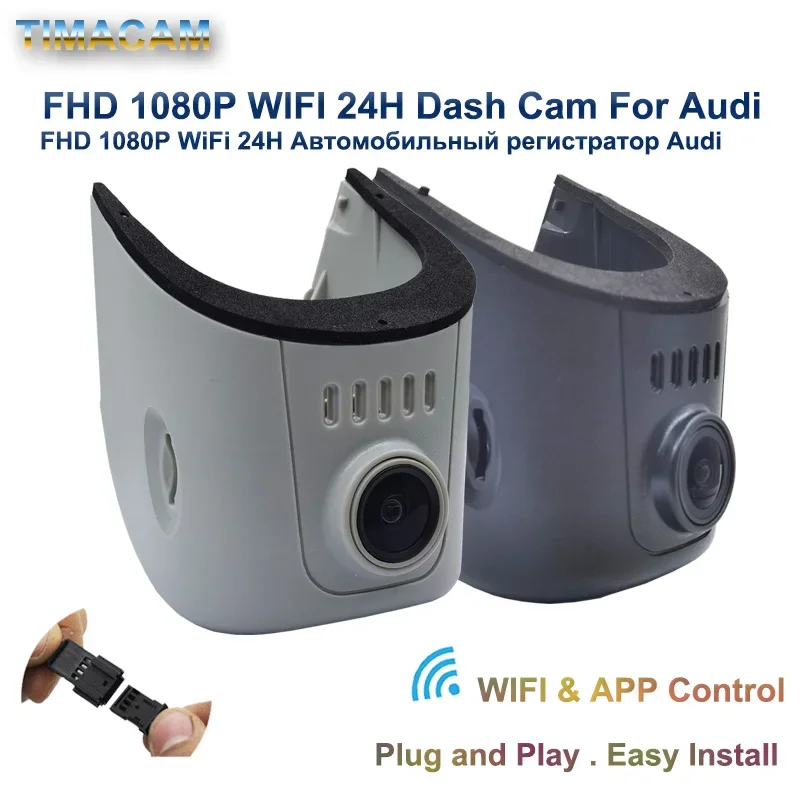 Kamera samochodowa Plug and Play 1080P Wifi do Audi A3 A4 A5 A6 A7 A8 Q3 Q5 Q7 B4 B5 B6 B7 B8 B9 8V C5 C6 C7 8P 8V RS TT Dash Cam