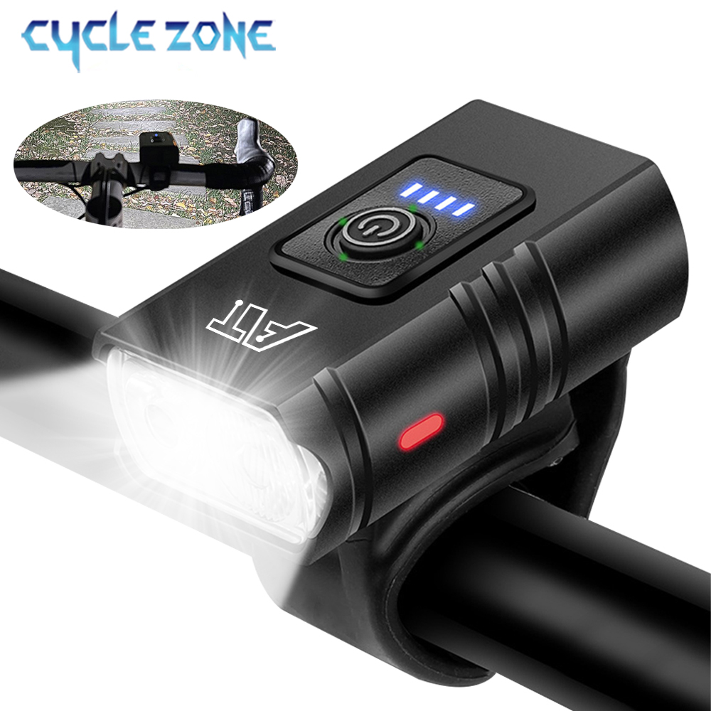 Led luz dianteira da bicicleta tipo-c recarregável farol mtb bicicleta de estrada fácil instalar acessórios de ciclismo