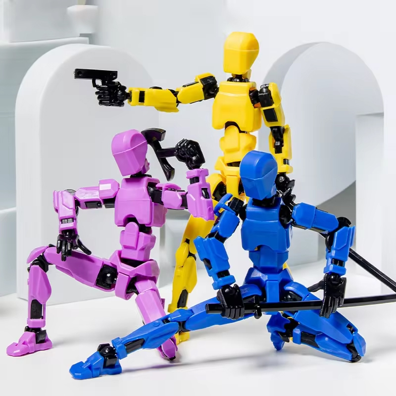 関節式人形の形をしたアクションフィギュア3D印刷されたマルチジョイントを備えた3D印刷の関節式人形