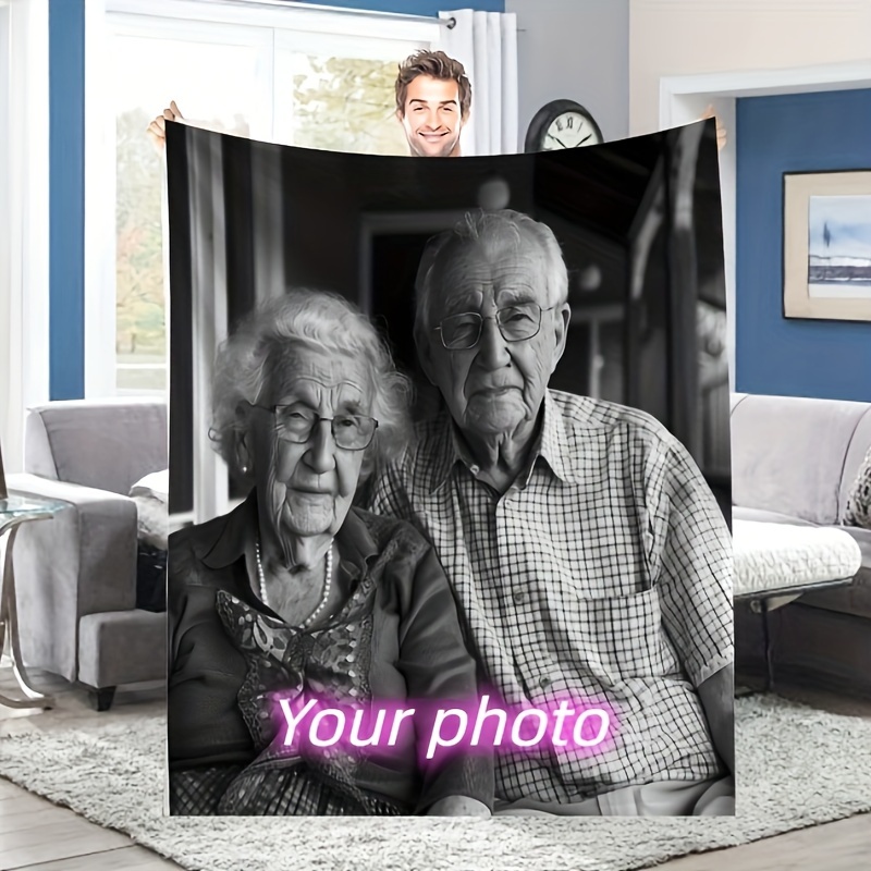 1 шт. одеяло на заказ с фотоположением, персонализированное одеяло, одеяло на заказ, подарочное одеяло на заказ для семьи, друзей