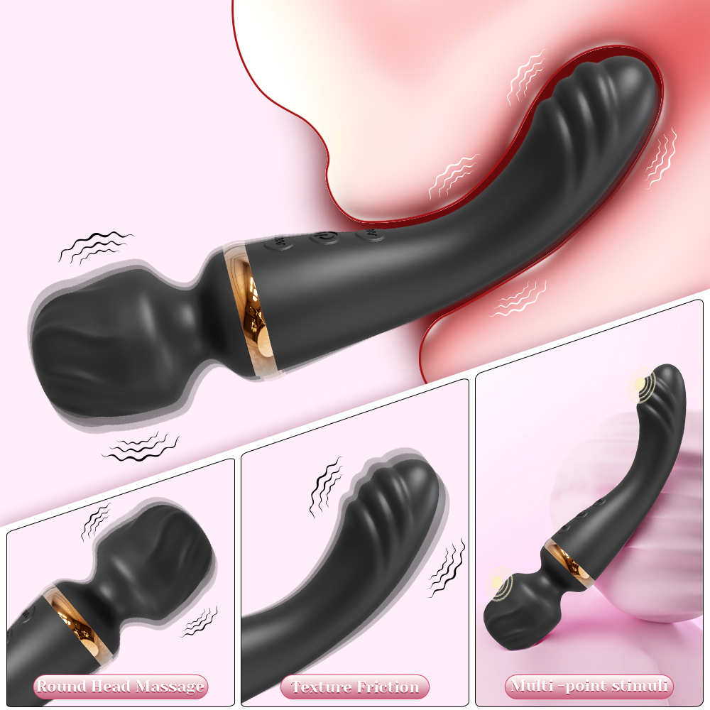 Vibrador av para mulheres, massageador vaginal, recarregável por usb, 2 motores, ponto g, clitóris, estimulador, brinquedos sexuais femininos, produtos para adultos