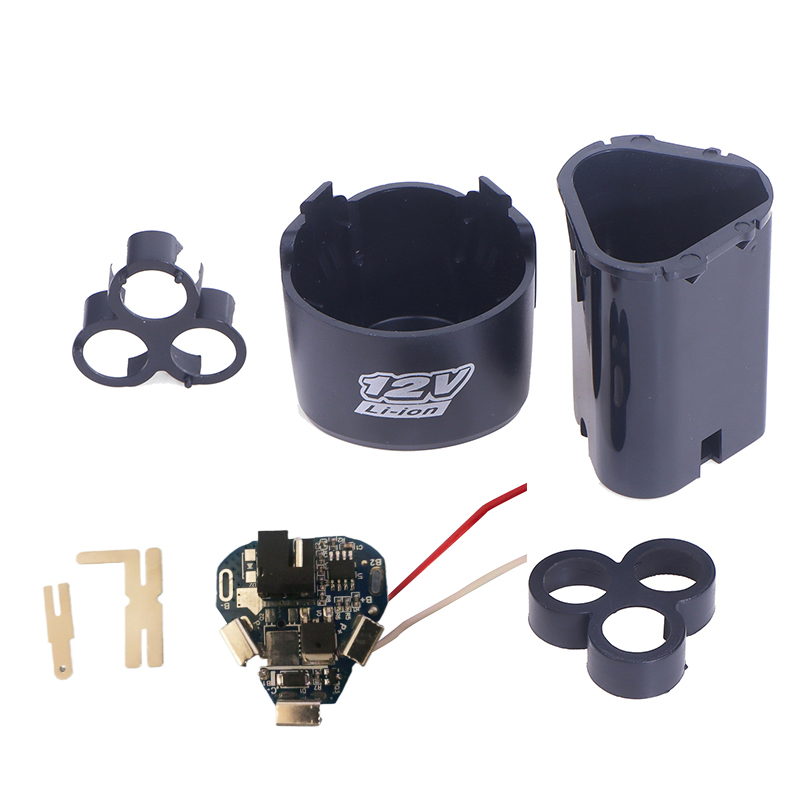 BMS 18650 boîte au Lithium Circuit Pack coque support de boîtier perceuse à main puissance Li-ion batterie panneau de Protection 3S 12V DC outil électrique